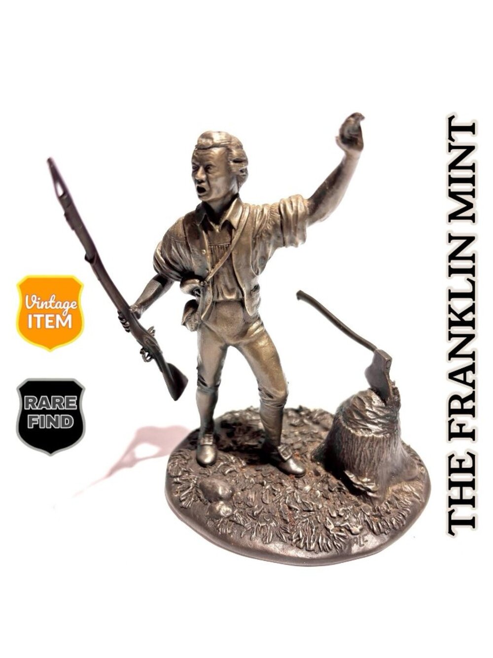 Franklin Mint Pewter Figurine The First Citizen THE AMERICAN PEOPLE 1876-1976